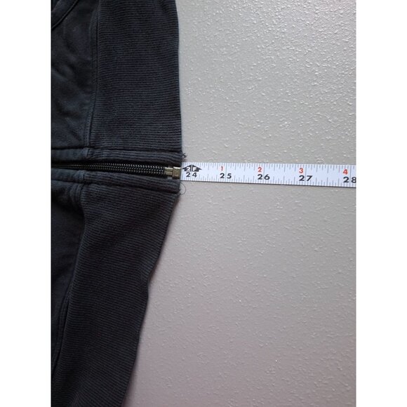 Banana Republic Zip UpSweatshirt  Jacket L Black Street Style Casual Layering - Picture 7 of 7